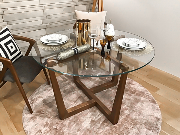 丸テーブル マホガニー ダイニング でかい テーブル センターテーブル  