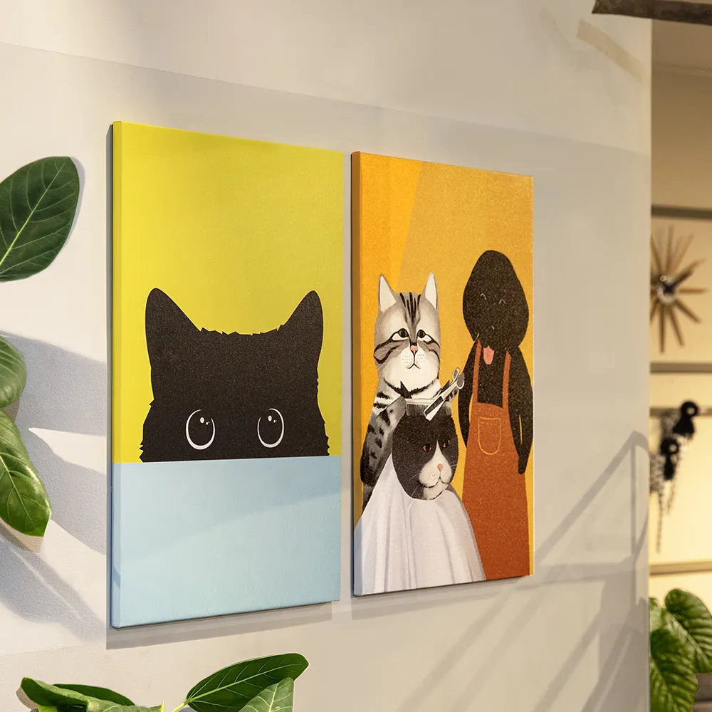 アートパネル 猫の絵画　フラワーキャット　40cmx40cm　ネコ　猫顔 アートパネル 猫の絵画 フラワーキャット 40cmx40cm ネコ 猫顔