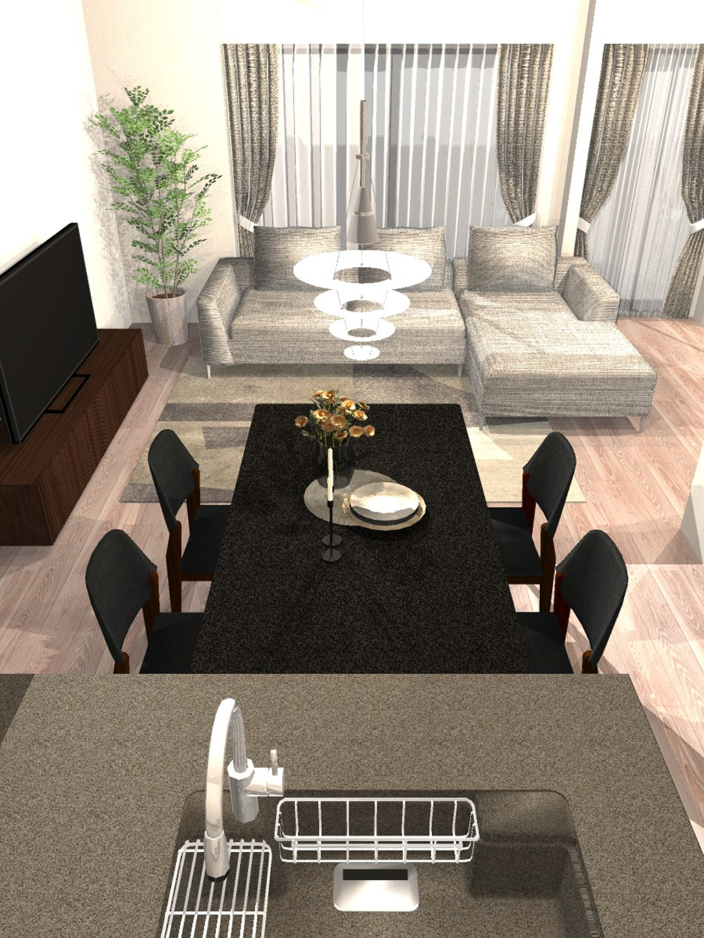 ソファの配置について