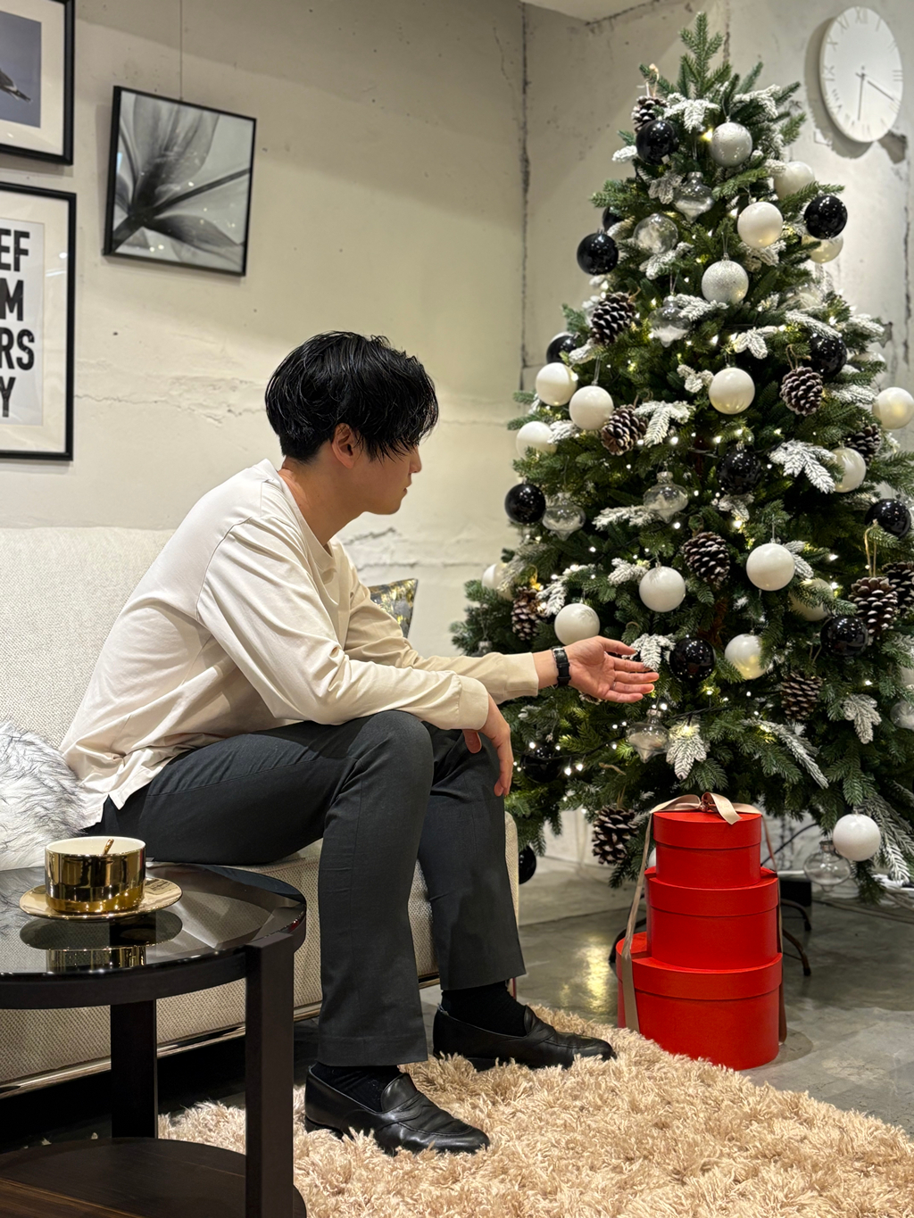 お店もすっかりクリスマス仕様