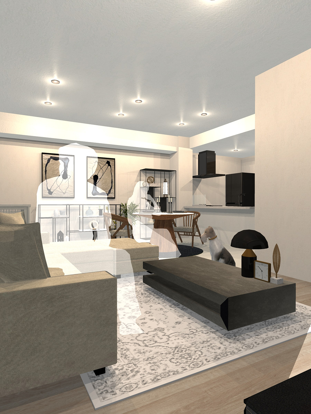 ご提案実例紹介-愛犬とお二人暮らし様のインテリア提案