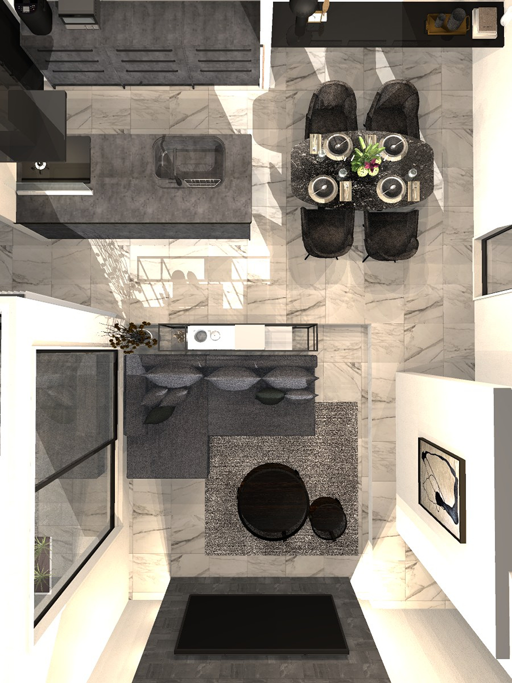 -ご提案実例-　アクセントウォールのある家